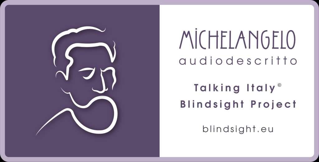 Logo Michelangelo audiodescritto TalkingItaly